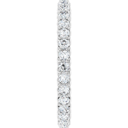 1 1/6 Ctw Lab-Grown Diamond Eternity Band - White Gold - Lab Grown Diamond