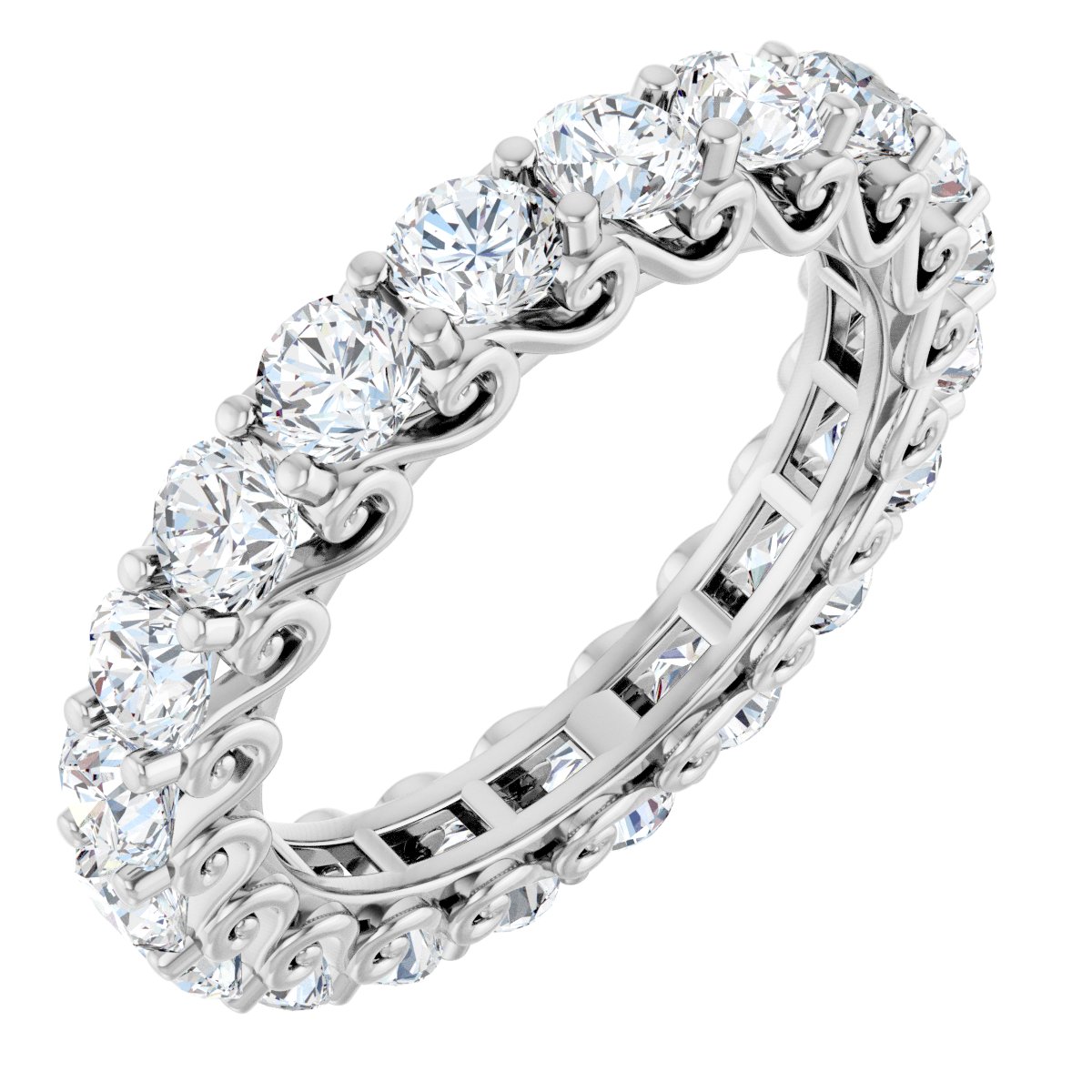 2 Ctw Lab-Grown Diamond Eternity Band