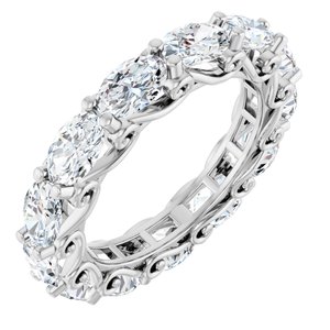 5 Ctw Oval Lab-Grown Diamond Eternity Band