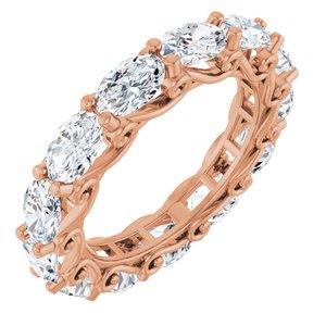 5 Ctw Oval Lab-Grown Diamond Eternity Band