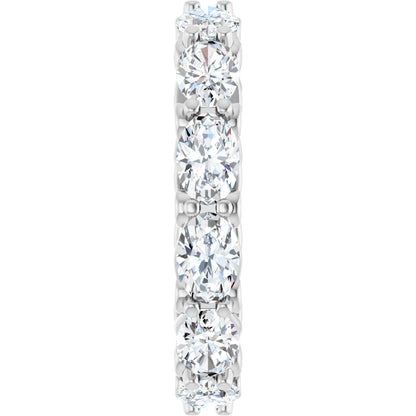 4 3/4 Ctw Oval Lab-Grown Diamond Eternity Band - White Gold - Lab Grown Diamond