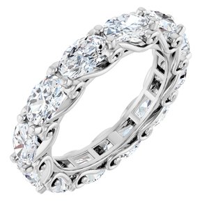 4 3/4 Ctw Oval Lab-Grown Diamond Eternity Band