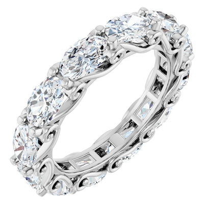 4 3/4 Ctw Oval Lab-Grown Diamond Eternity Band