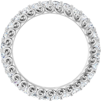 1 Ctw Lab-Grown Diamond Eternity Band - White Gold - Lab Grown Diamond