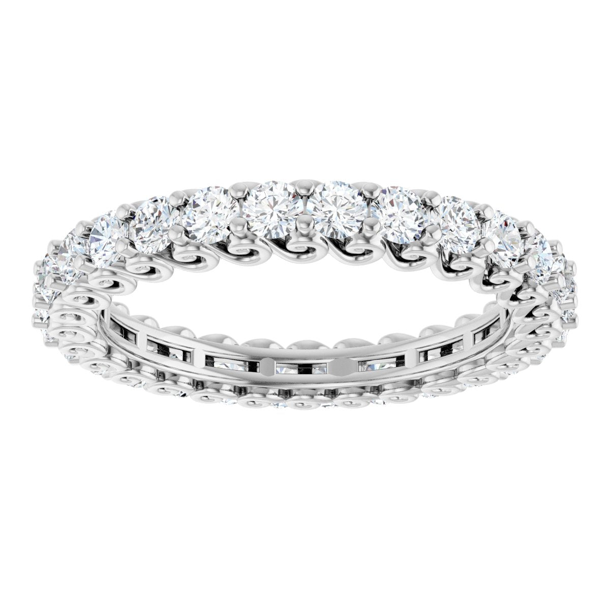 1 Ctw Lab-Grown Diamond Eternity Band - White Gold - Lab Grown Diamond
