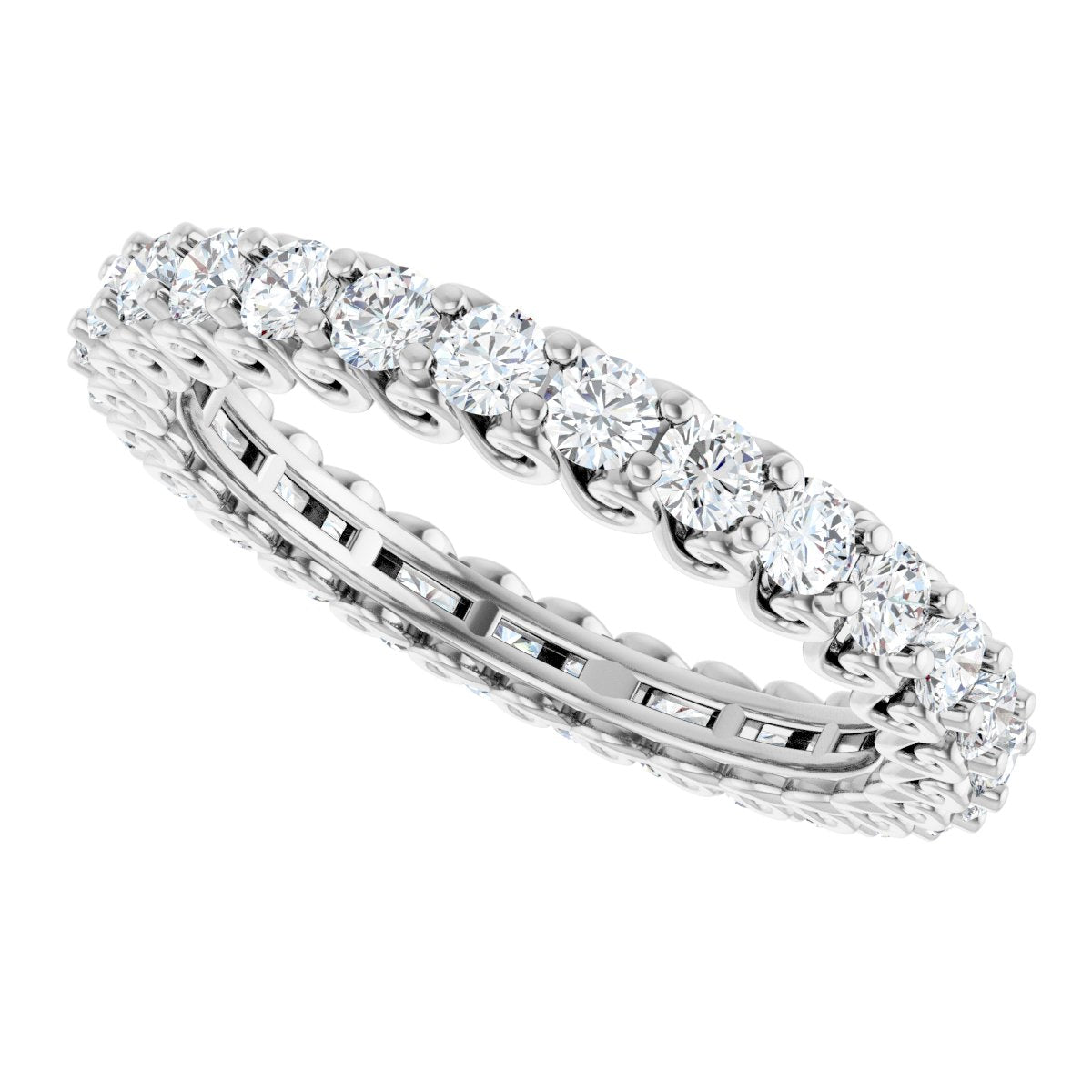 1 Ctw Lab-Grown Diamond Eternity Band - White Gold - Lab Grown Diamond