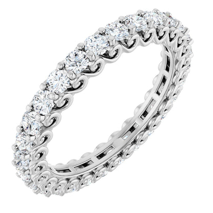 1 Ctw Lab-Grown Diamond Eternity Band