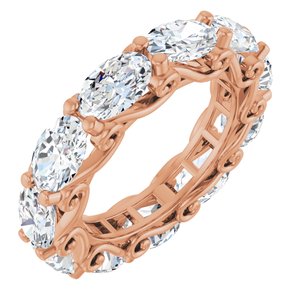 4 1/3 Ctw Oval Lab-Grown Diamond Eternity Band