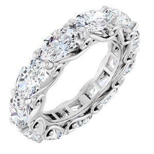 4 1/3 Ctw Oval Lab-Grown Diamond Eternity Band