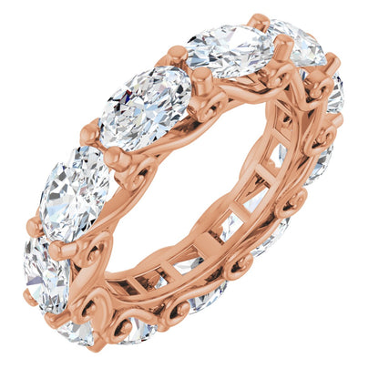 4 1/3 Ctw Oval Lab-Grown Diamond Eternity Band