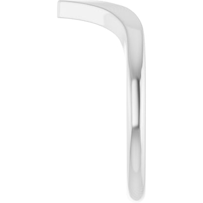 .0075 Ct Lab-Grown Diamond Contour Band - White Gold - Lab Grown Diamond