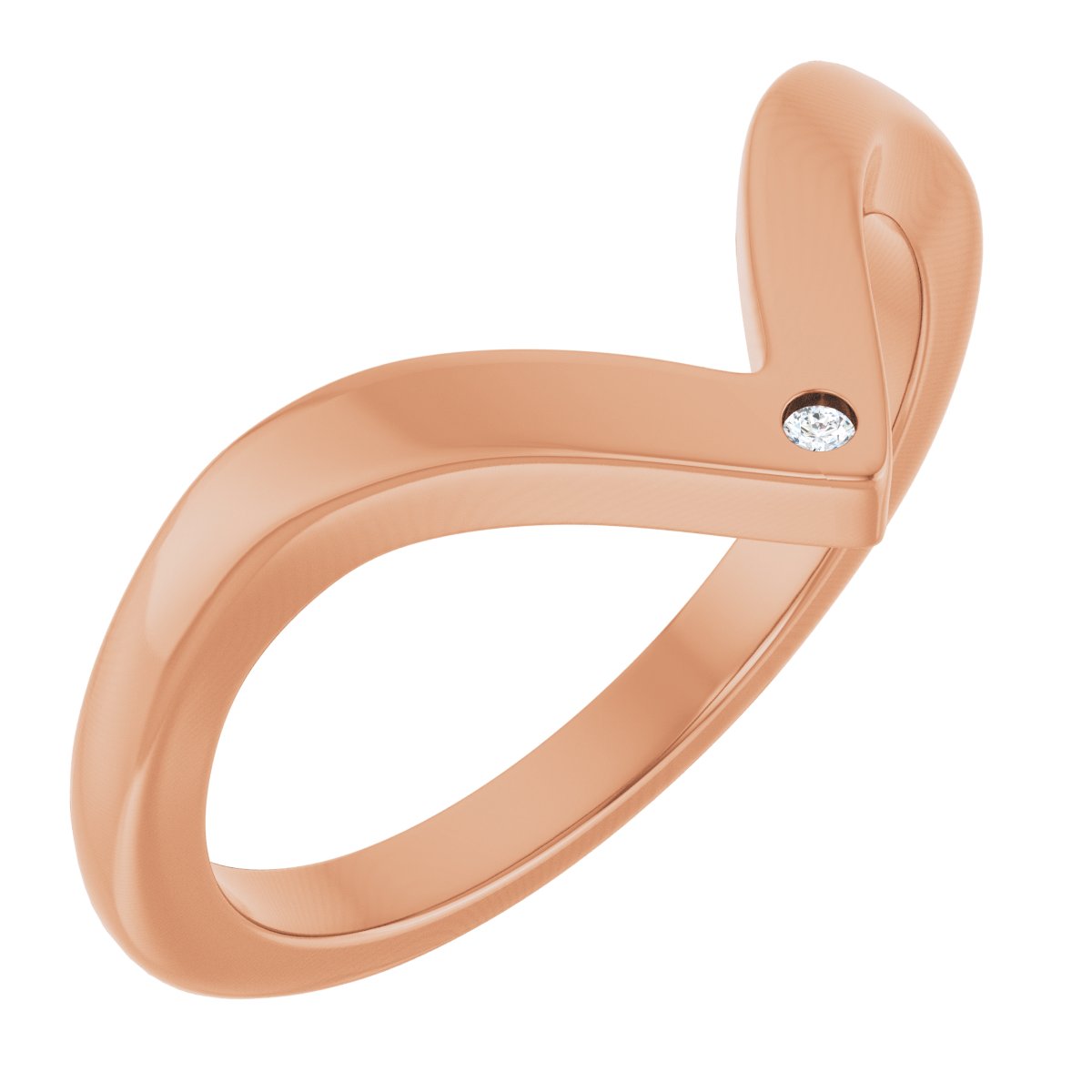 .0075 Ct Lab-Grown Diamond Contour Band