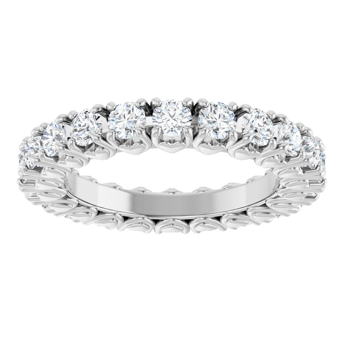1 1/8 Ctw Lab-Grown Diamond Eternity Band - White Gold - Lab Grown Diamond