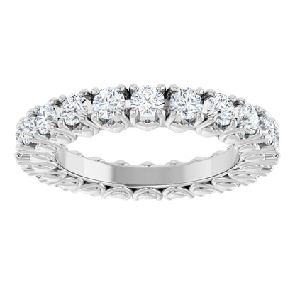 1 1/8 Ctw Lab-Grown Diamond Eternity Band - White Gold - Lab Grown Diamond