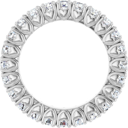 1 1/5 Ctw Lab-Grown Diamond Eternity Band - White Gold - Lab Grown Diamond