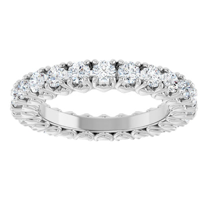 1 1/5 Ctw Lab-Grown Diamond Eternity Band - White Gold - Lab Grown Diamond