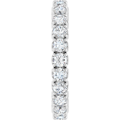 1 1/5 Ctw Lab-Grown Diamond Eternity Band - White Gold - Lab Grown Diamond