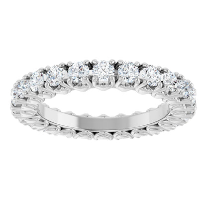 1 1/5 Ctw Lab-Grown Diamond Eternity Band - White Gold - Lab Grown Diamond