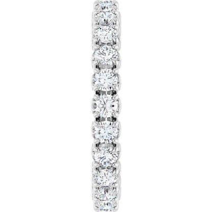 1 1/5 Ctw Lab-Grown Diamond Eternity Band - White Gold - Lab Grown Diamond