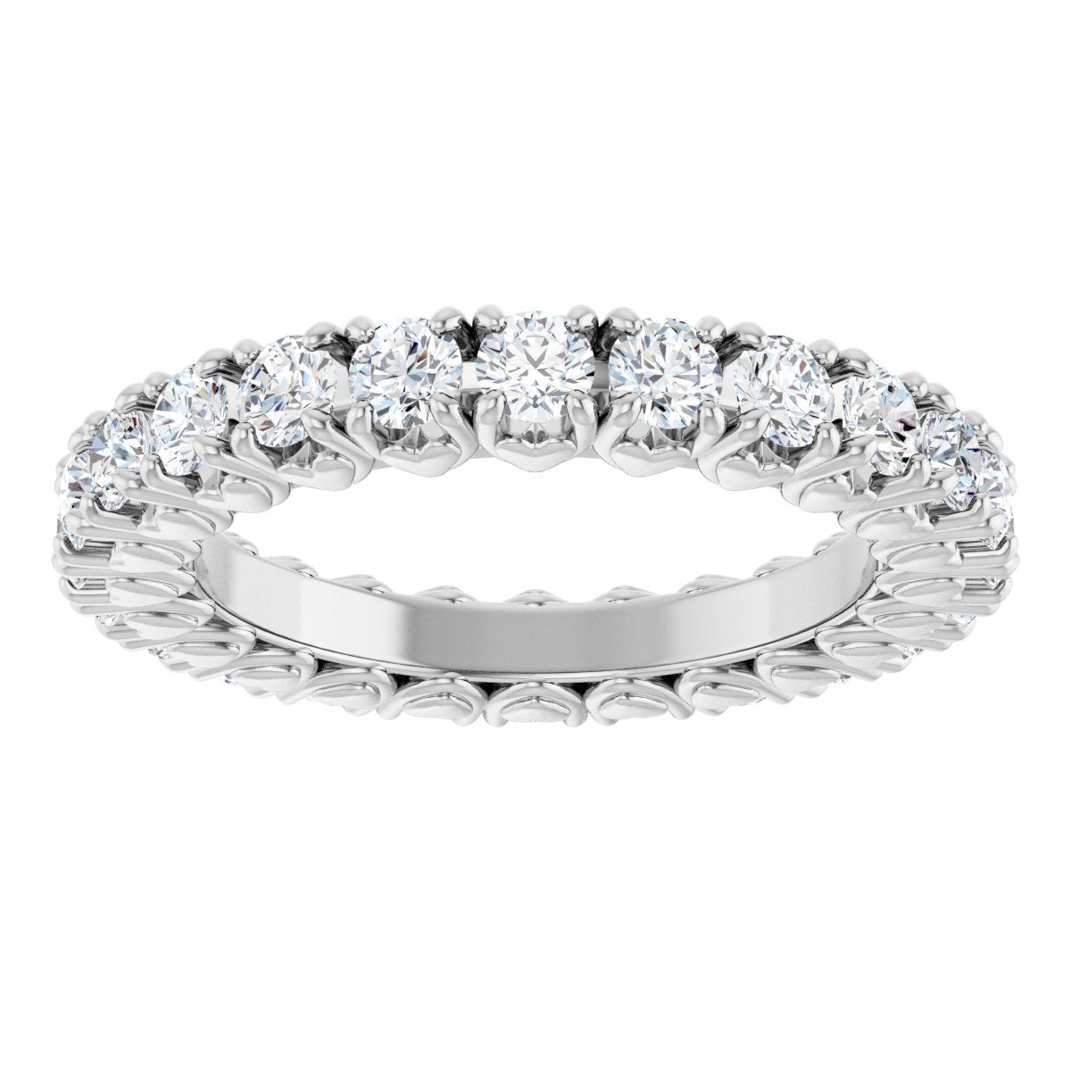 1 1/5 Ctw Lab-Grown Diamond Eternity Band - White Gold - Lab Grown Diamond