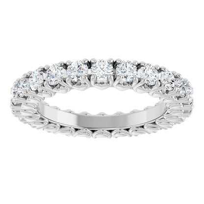 1 1/5 Ctw Lab-Grown Diamond Eternity Band - White Gold - Lab Grown Diamond