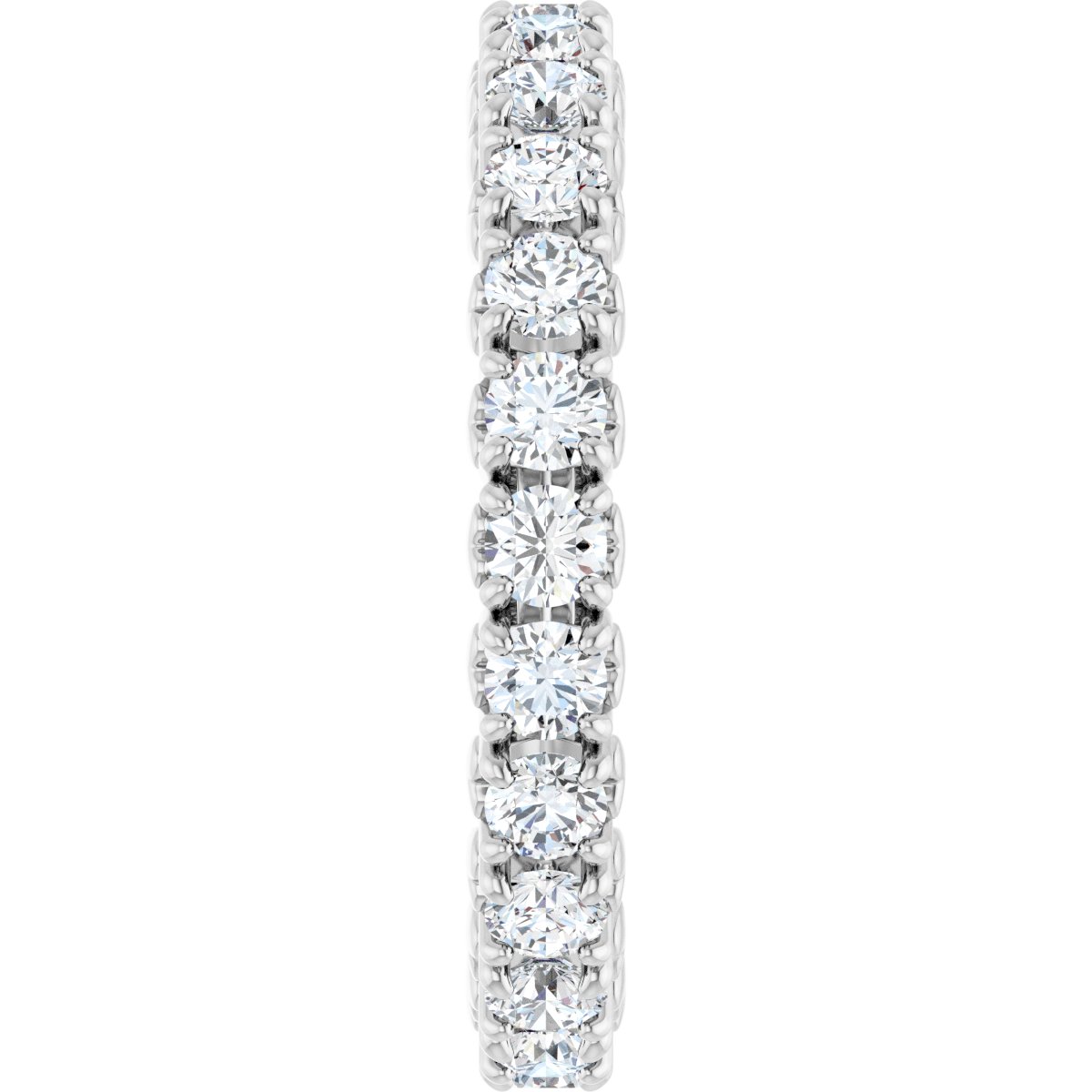 1 1/5 Ctw Lab-Grown Diamond Eternity Band - White Gold - Lab Grown Diamond