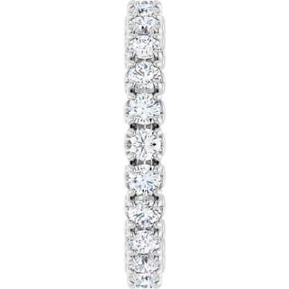 1 1/5 Ctw Lab-Grown Diamond Eternity Band - White Gold - Lab Grown Diamond