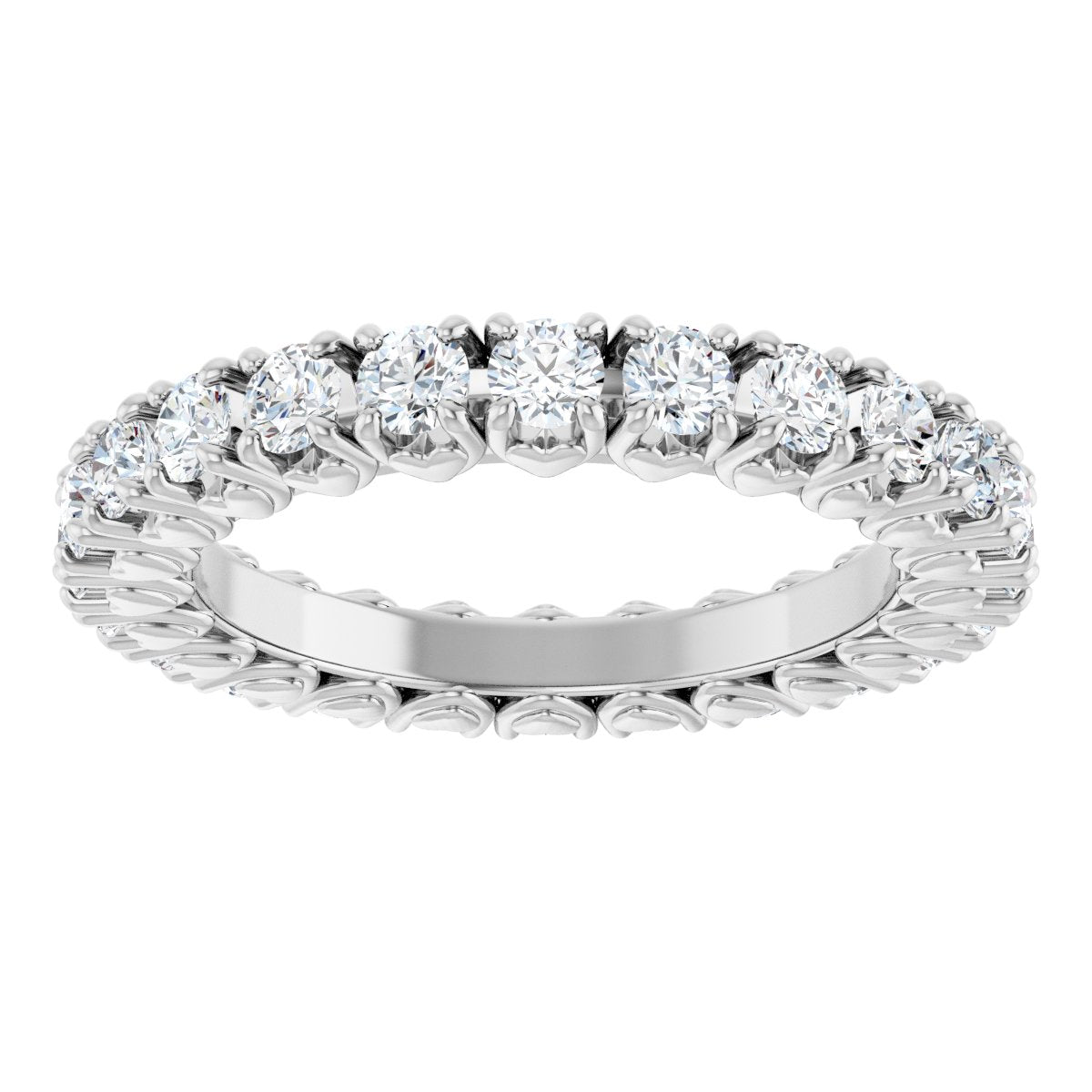 1 1/3 Ctw Lab-Grown Diamond Eternity Band - White Gold - Lab Grown Diamond