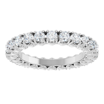 1 1/3 Ctw Lab-Grown Diamond Eternity Band - White Gold - Lab Grown Diamond