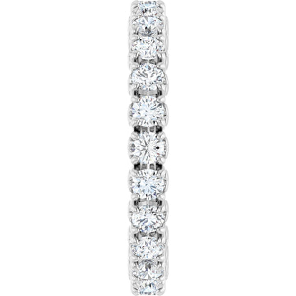 1 1/3 Ctw Lab-Grown Diamond Eternity Band - White Gold - Lab Grown Diamond