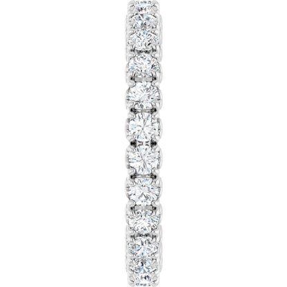 1 1/3 Ctw Lab-Grown Diamond Eternity Band - White Gold - Lab Grown Diamond