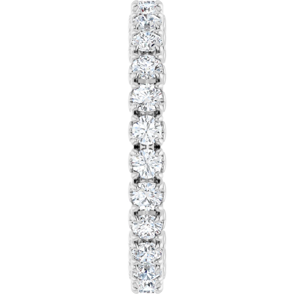 1 1/3 Ctw Lab-Grown Diamond Eternity Band - White Gold - Lab Grown Diamond