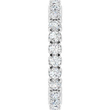 1 1/3 Ctw Lab-Grown Diamond Eternity Band - White Gold - Lab Grown Diamond