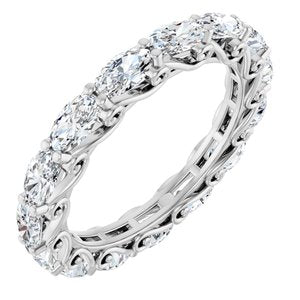 3 3/4 Ctw Oval Lab-Grown Diamond Eternity Band