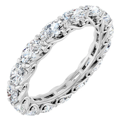 3 3/4 Ctw Oval Lab-Grown Diamond Eternity Band