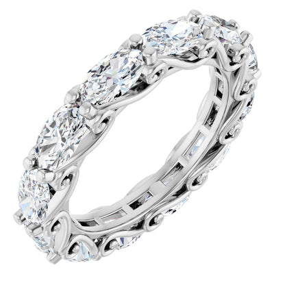 3 Ctw Oval Lab-Grown Diamond Eternity Band