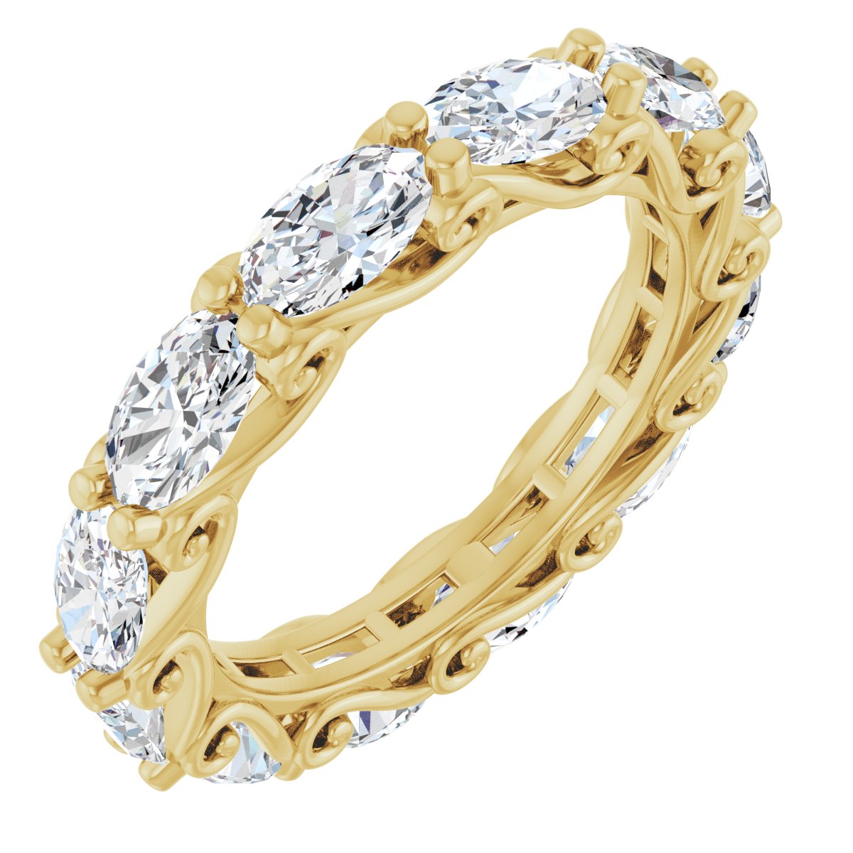 3 Ctw Oval Lab-Grown Diamond Eternity Band