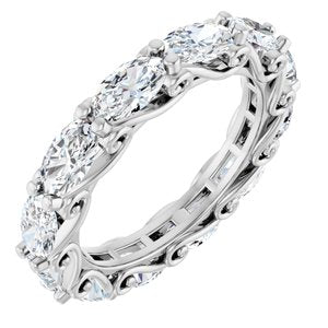 3 Ctw Oval Lab-Grown Diamond Eternity Band