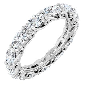 3 1/4 Ctw Oval Lab-Grown Diamond Eternity Band
