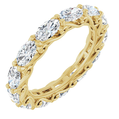 3 1/4 Ctw Oval Lab-Grown Diamond Eternity Band