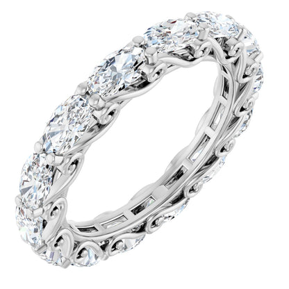 3 1/2 Ctw Oval Lab-Grown Diamond Eternity Band