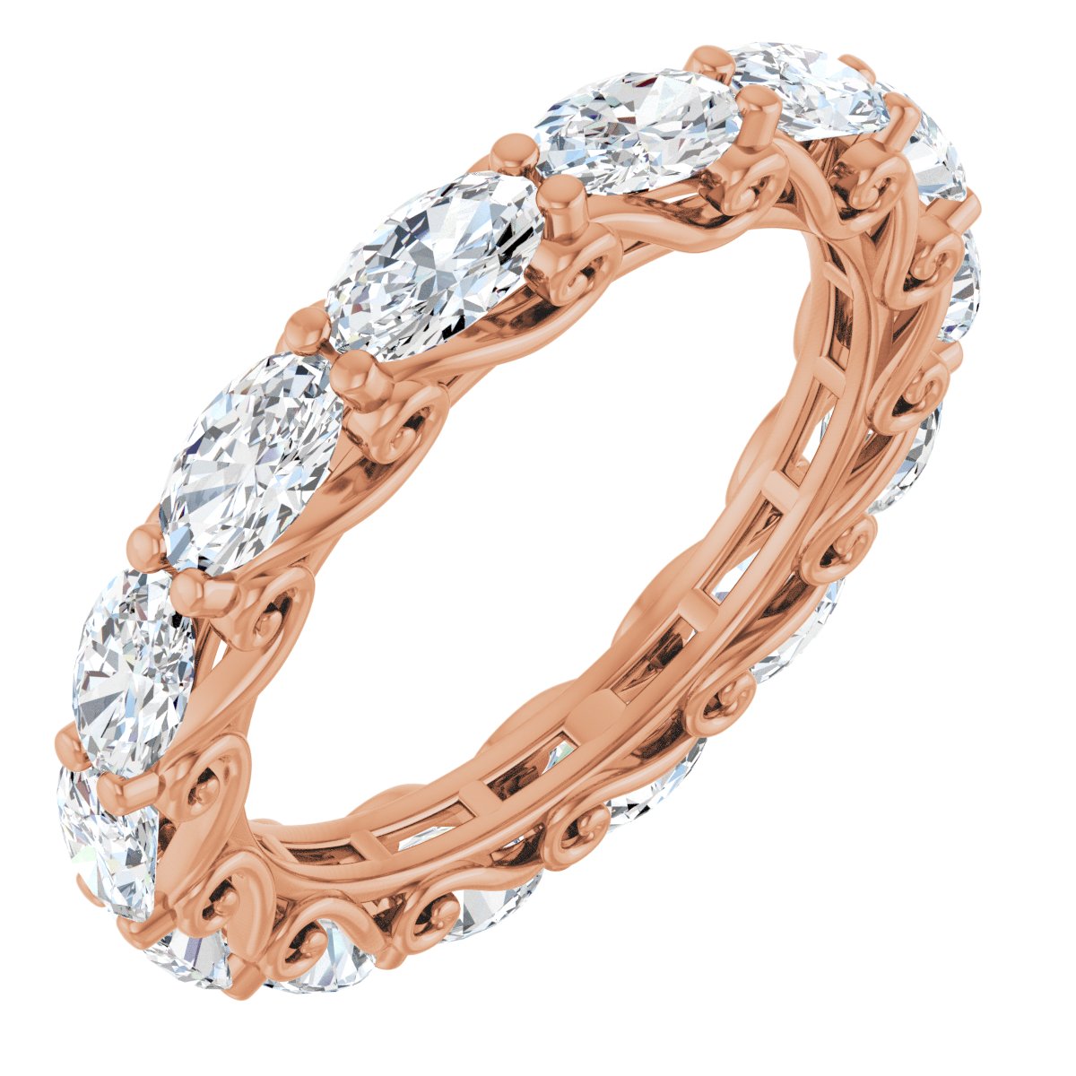 3 1/2 Ctw Oval Lab-Grown Diamond Eternity Band