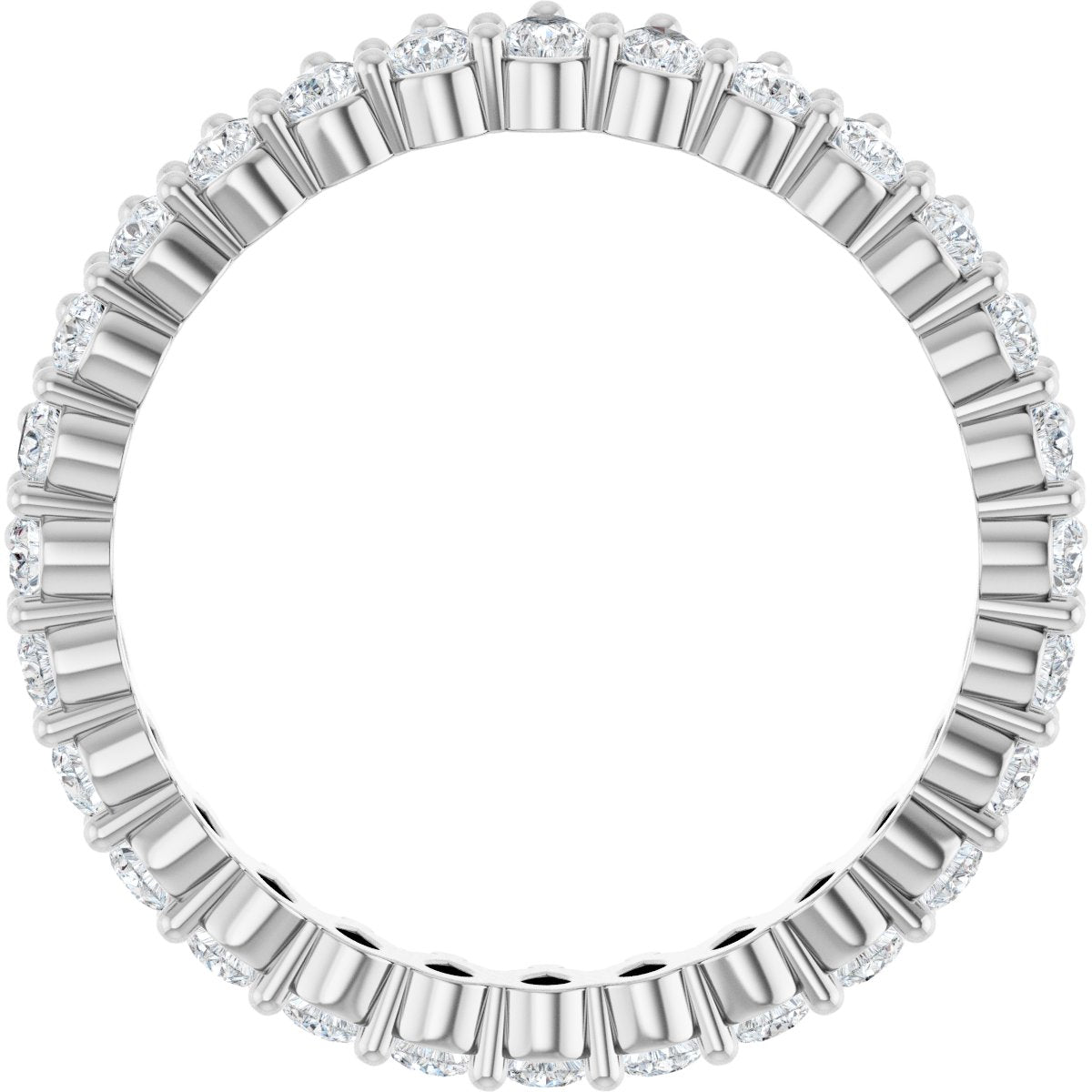 1 3/8 Ctw Pear Lab-Grown Diamond Eternity Band - White Gold - Lab Grown Diamond