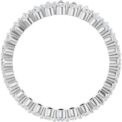 1 3/8 Ctw Pear Lab-Grown Diamond Eternity Band - White Gold - Lab Grown Diamond