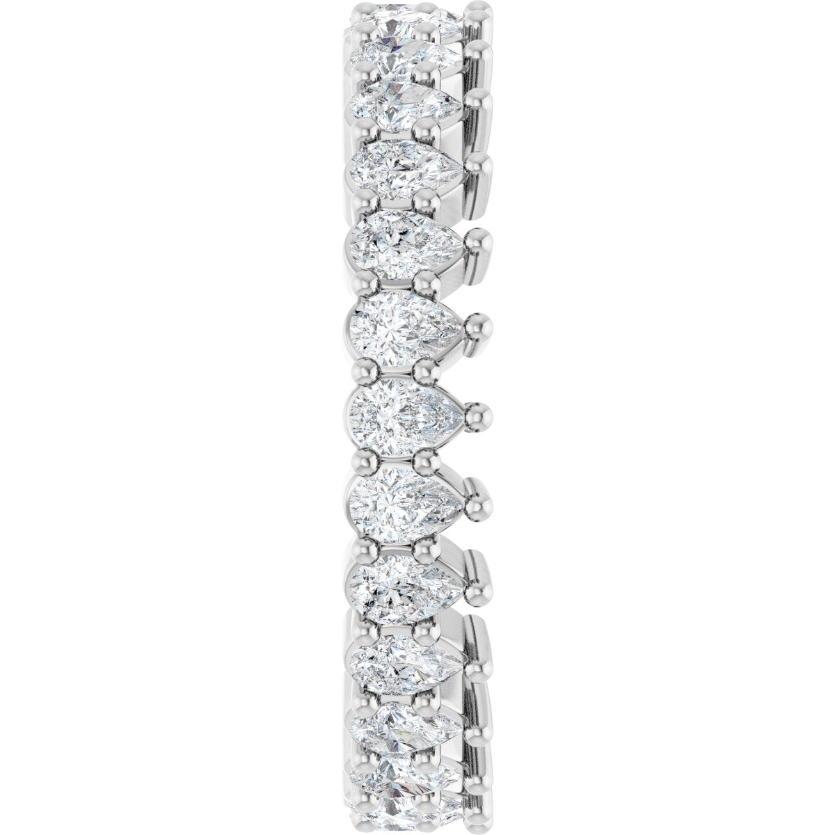 1 3/8 Ctw Pear Lab-Grown Diamond Eternity Band - White Gold - Lab Grown Diamond