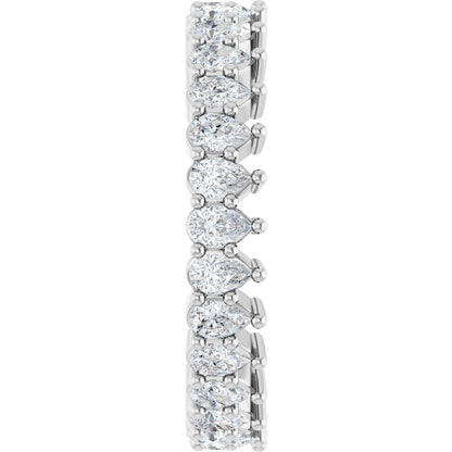 1 3/8 Ctw Pear Lab-Grown Diamond Eternity Band - White Gold - Lab Grown Diamond