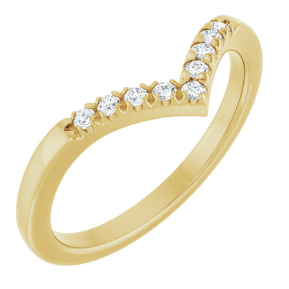 1/8 Ctw Lab-Grown Diamond Contour Band