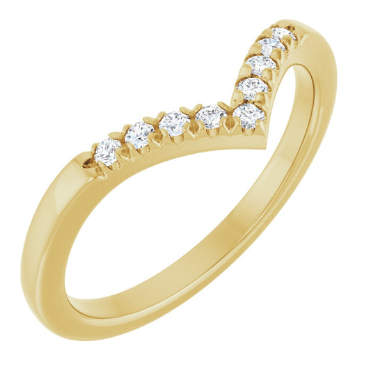 1/8 Ctw Lab-Grown Diamond Contour Band