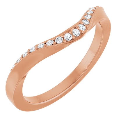 1/8 Ctw Lab-Grown Diamond Contour Band