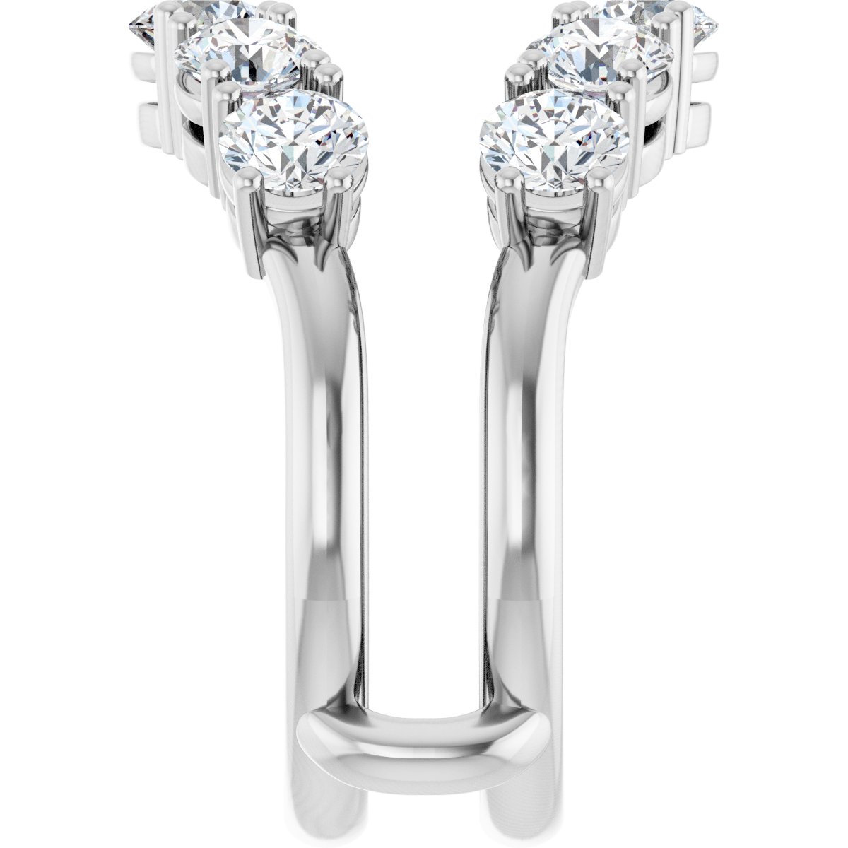 2 1/2 Ctw Lab-Grown Diamond Ring Guard - White Gold - Lab Grown Diamond